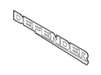 LR058432 - Rear Fits Defender Decal in Brunel - Fitted to Puma Vehicles But Will Fit All Vehicles - For Genuine Land Rover