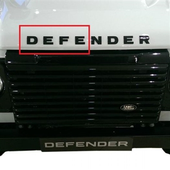 LR059130 - Gloss Black Fits Defender Bonnet Lettering For Puma Land Rover Defender - Spells Out D E F E - For Genuine Land Rover