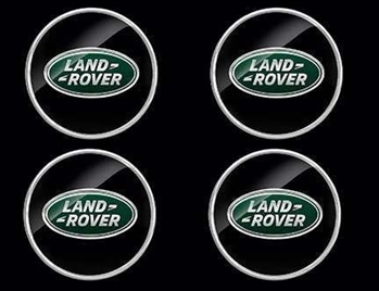 LR069899 - Set of Four Land Rover Black and Green Wheel Centre - For Land Rover / Range Rover