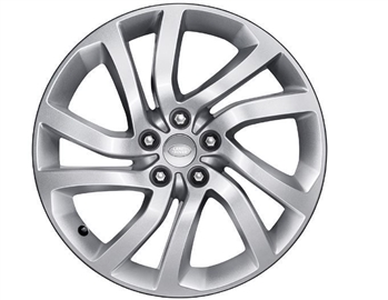 LR081581 - Style '5011' Wheel with 5 Split Spoke Design - For Discovery 5, Genuine Land Rover - 20 x 8.5 Finished in Aero Silver Sparkle