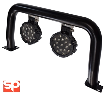 LR107-LIGHTS - Black A Bar & 2x LED 51w Spotlights for Def (Non Air Con)