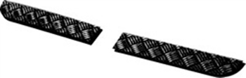 LR135B - Def Treadplate Bumper End Covers 2mm Black