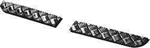 LR135B-3.B - Chequer Plate Treadplate Bumper End Covers - For Defender Black 3mm