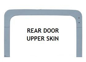 LR14-1A - Def/ Series Rear Door Upper Skin (Aluminium) (S)