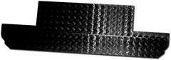 LR156B-3 - 90 Bulkhead Panel Chequer Plate 3mm Black