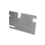 LR157 - Safari Door Casin 90mm Wiper Cut Out 2mm Silver