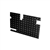 LR157B - Safari Door Casin 90mm Wiper Cut Out 2mm Black