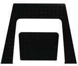 LR182B-3 - Tdci 07-18 Def 2 Piece Bonnet Chequer  3mm Black