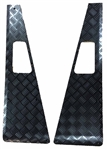 LR184B - 2mm Black Wing Top Chequer Plate for Defender 83-16