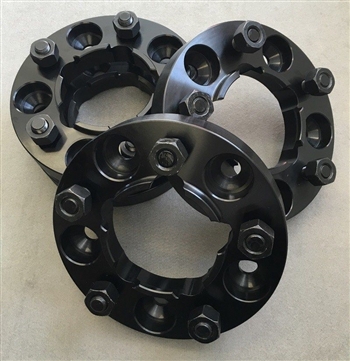 LR301BLACK - Black Aluminium, 30mm Hub Centritc Wheel Spacers for Defender, Discovery 1 and Range Rover Classic - Set of Four