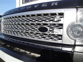 LR3G509S - Supercharged Style Grille In Silver - Fits  For All for Discovery 3 Vehicles from 2005-2009