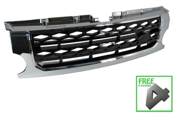 LR3G993-CB - Conversion Grille In Style of - In Chrome and Black For Discovery 3 & Discovery 4