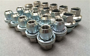 LR410KIT - Set of 20 Alloy Wheel Nuts - For Range Rover L322 (from 2006), Range Rover Sport and Discovery 3 and 4