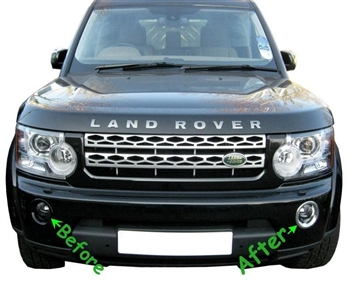 LR4F913 - Fog Lamp Bezels in Chrome For Discovery 4