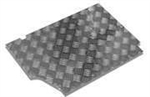 LR554S-3N-S - Fits Defender Front Floor Well Chequer Plate Near-Side - Will Fit Diesels From 1994 and V8 Engines - 3mm Satin
