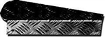 LR80B-3 - Mudflap Mounting Chequer Plate Set - For Defender - 3mm Black Finish