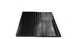 LR84AB - Floor Area in Chequer Plate (Not Sides) - For Defender 90 - 2mm Black Finish