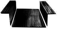 LR84B - Load Area in Chequer Plate - For Defender 90 - 2mm Black Finish