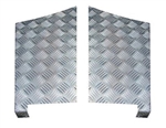 LR85-3 - Rear Wing Chequer Plate - For Defender 110 - 3mm Aluminium Finish