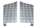 LR85-3f - For Defender Rear Wing Chequer Plate - For Defender 110 - 3mm Aluminium Finish
