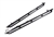 LRB830 - Pair Black Rock Sliders with Tubes for Defender 130 83-16