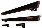 LRB890 - Pair Black Rock Sliders for Defender 90 83-16