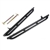 LRB891 - Pair Black Rock Sliders with Tubes for Defender 90 83-16