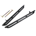 LRB891 - Pair Black Rock Sliders with Tubes for Defender 90 83-16