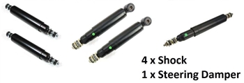 LRC1026 - Discovery 1 Front and Rear Shock Absorbers and Steering Damper - Fits For All Discovery 1 from 1989-1998