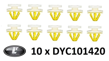 LRC1059 - DYC101420 - 10 x Side Moulding Clips for Range Rover Sport 2006-2013 and Discovery 3 & 4 - OEM Equipment