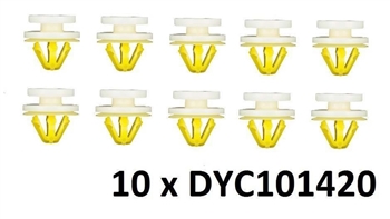 LRC1059 - DYC101420 - 10 x Side Moulding Clips for Range Rover Sport 2006-2013 and Discovery 3 & 4 - OEM Equipment