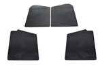LRC1065 - Front and Rear Fits Defender 90 Mudflap Kits - Without Logo - Set of Four Without Fittings or Bracket (Fits up to 1998)