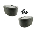 LRC1082 - Front Bumper End Cap Kit for Land Rover Defender - Comes as Two End Caps and Clips