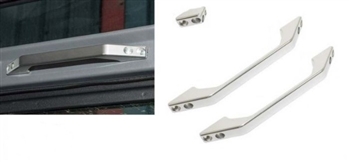 LRC1105 - Fits Defender Aluminium Trim Pieces - Pair of Defender Grab Handle in Silver - Comes as a Two Piece Kit