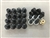 LRC1127 - Set of 16 Black Alloy Wheel Nut with Locking Nuts for Land Rover Defender - Full Vehicle Set
