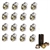LRC1132 - Set Of 16 Alloy Wheel Nuts Plus Locking Wheel Nut Kit - For Discovery 2 and Range Rover P38