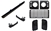 LRC1138 - Front Black Gloss Upgrade Kit Defender - Fits Land Rover Defender up to 2002 - Includes Bumper, Mirrors, Handles and Grille