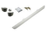 LRC1142 - Silver Front Bumper and End Cap Kit for Land Rover Defender - Comes Complete with Two End Caps, Clips and Fixings