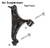 LRC1220 - Front Right Hand Lower Suspension Arm - Discovery 4 Kit for Air Suspension Vehicles - Comes Complete with All Nuts and Bolts Needed
