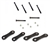 LRC1321 - Rear Shackle Plate, Pin and Nut Kit for Land Rover Series LWB