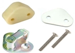 LRC1366 - Fits Defender Door Lock Striker Kit - Fits Either Front or Rear Side Doors - Complete with Packer, Gasket and Screws