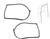 LRC1369 - Fits Defender Front Door Seal Kit - Right and Left Hand Seals - Fits from 1983 to 2016 Land Rover Defenders