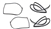 LRC1370 - Front and Rear Side Door Seal Kit - Right and Left Hand Seals - Fits from 1983 to 2016 Land Rover Defenders