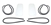 LRC1406WR - Fits Defender Rear Quarter Glass Kit - For Small Windows Either Side of The Rear End Door - 4mm - Kit of Two Windows and All Seals