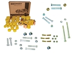 LRC1409 - Poly Bush Kit In Yellow By Britpart - Full Vehicle Kit Including All Nuts and Bolts For Discovery 1