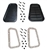 LRC1425 - Wing Top Vent Cover Kit for Defender - Vented and Non-Vented Grille - For Left Hand Drive Vehicles - Includes Seals, Nuts and Screws