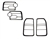 LRC1426 - Front and Rear Lamp Guard Kits - Comes Complete with Fitting Kit and Instructions For Discovery 3