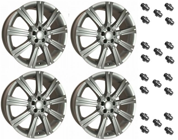 LRC1490 - Set of Four Stormer Alloy Wheels in Silver with 20 Chrome Wheel Nuts - 20 X 9.5 - For Range Rover Sport, Range Rover L322 and Discovery 3 & 4