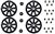 LRC1496 - Set of Four Stormer Alloy Wheels in Matt Black with 20 Black Wheel Nuts - 20 x 9.5 - For Range Rover Sport, Range Rover L322 and Discovery 3 & 4