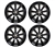 LRC1499 - Set of Four Stormer Alloy Wheels in Gloss Black - 20 x 9.5 - For Range Rover Sport, Range Rover L322 and Discovery 3 & 4